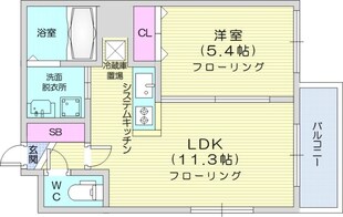 麻生駅 徒歩5分 3階の物件間取画像